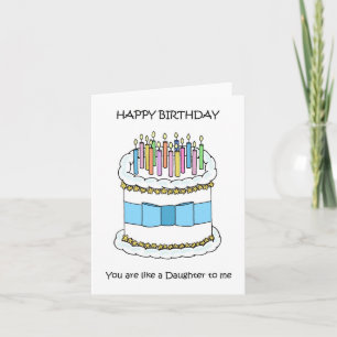 Happy Birthday als een dochter voor mij Kaart
