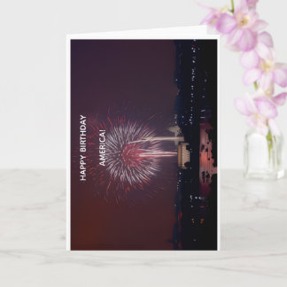 Happy Birthday America Greeting Card Kaart