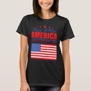 Happy Birthday America Independence Day op 4 juli T-shirt