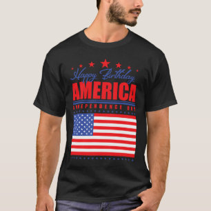 Happy Birthday America Independence Day op 4 juli T-shirt