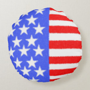 Happy Birthday America, Independence Day Rond Kussen
