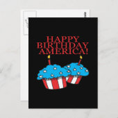 Happy Birthday Amerika Briefkaart (Voorkant / Achterkant)