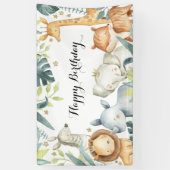 Happy Birthday Animal Banner (Verticaal)