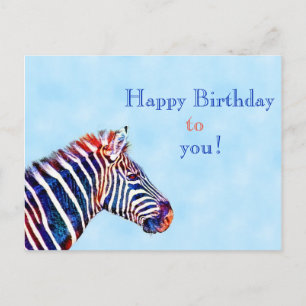 Happy Birthday Animal Lover Postcard Briefkaart
