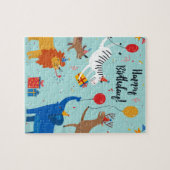 Happy Birthday Animals Legpuzzel (Horizontaal)