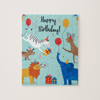 Happy Birthday Animals Legpuzzel