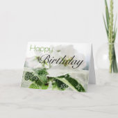 "Happy Birthday" Apple Blossom Water Kaart (Voorkant)