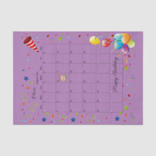 Happy Birthday August 2022 Weefselpapier Tissuepapier