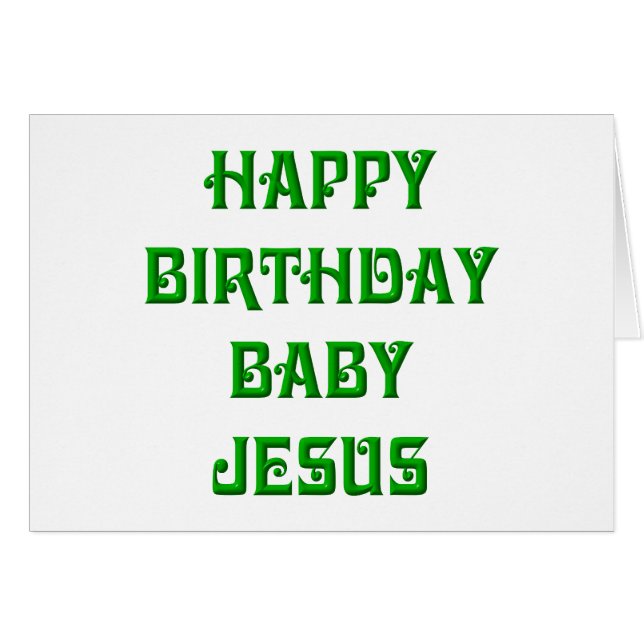 Happy Birthday Baby Jesus (Voorkant Horizontaal)
