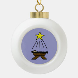 Happy Birthday Baby Jesus Keramische Bal Ornament