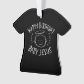 Happy Birthday Baby Jesus - Kerst Christelijk Ornament (voorkant)
