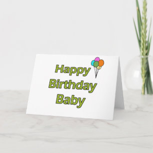 Happy Birthday Baby Kaart