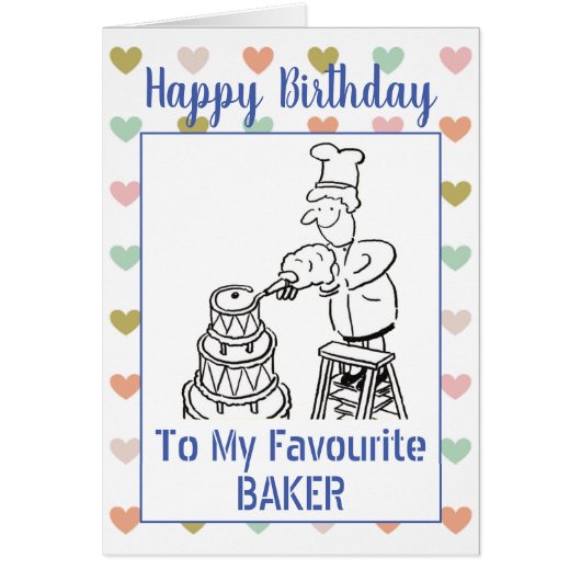 Happy Birthday Baker (Voorkant)