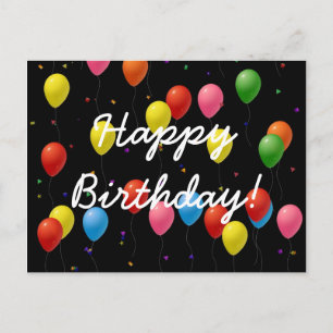 Happy Birthday-ballonnen Briefkaart