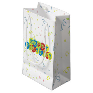 Happy Birthday-ballonnen Klein Cadeauzakje