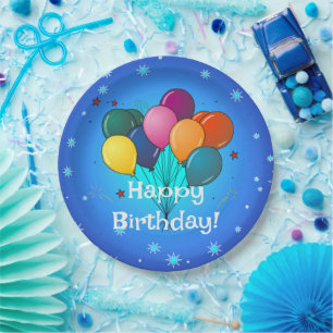 Happy Birthday-ballonnen, Papieren Bordje