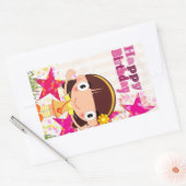 Happy Birthday-ballonnen Rechthoekige Sticker (Envelop)