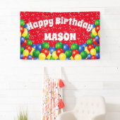 Happy Birthday-ballonnen Spandoek (Insitu)