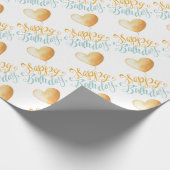 Happy Birthday Balloon Cadeaupapier (Hoek)
