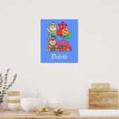 Happy Birthday Balloons Boy 1 Poster (Keuken)