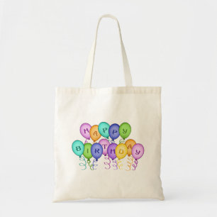 Happy Birthday Balloons Canvas Bag Tote Bag