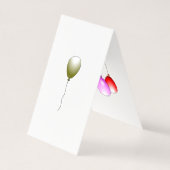 Happy Birthday Balloons Folded Kaart (Achterkant)