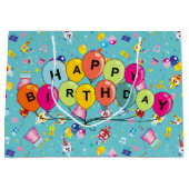 Happy Birthday Balloons Groot Cadeauzakje (Voorkant)