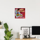 Happy Birthday Balloons Poster (Bureau à domicile)