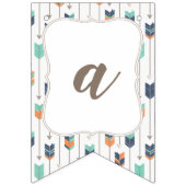 Happy Birthday Banner Boho Tribal Arrows Feathers (Derde vlag)
