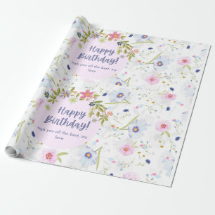 Happy Birthday Banner Cadeaupapier