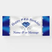 Happy Birthday Banner Custom. ELK JAAR OF EVENTUEE (Horizontaal)