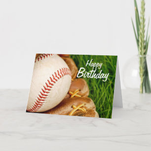 Happy Birthday Baseball met Mitt Kaart