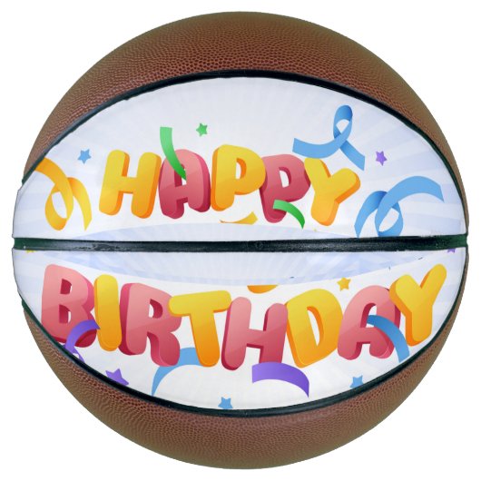 Happy Birthday Basketball Basketbal (Voorkant)