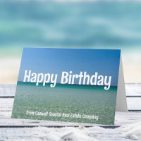 Happy Birthday Beach Company Aangepaste Kust