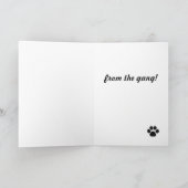 Happy Birthday Bearded Collie Kaart (Binnen)