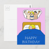 Happy Birthday Bedroom Fantasy Humor voor haar Briefkaart (Voorkant / Achterkant)