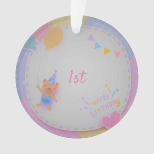 Happy Birthday Beer  Ornament (voorkant)