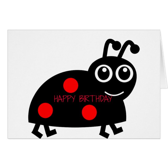 Happy Birthday Beetle (Voorkant Horizontaal)