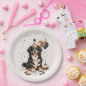 Happy Birthday Bernese Mountain Dog Papieren Bordje (Feest)