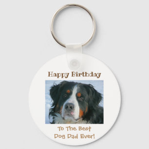 Happy Birthday Best Dog Dad Ever Photo Sleutelhanger