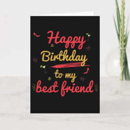  Happy Birthday Beste Vriend Kaart