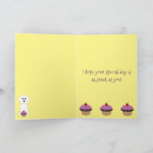 Happy Birthday Bichon Frise Kaart (Binnen)