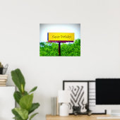 HAPPY BIRTHDAY BILLBOARD: "Jubilant"_ Poster (Thuiskantoor)