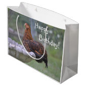 Happy Birthday Birdbat Chicken Groot Cadeauzakje (Achterkant Gekanteld)