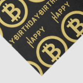 Happy Birthday Bitcoin Gold Weefpapier Tissuepapier (Detail)