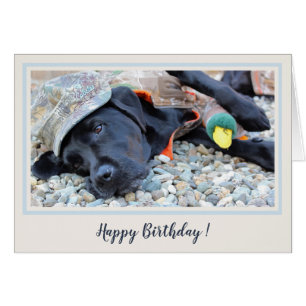 Happy Birthday Black Labrador Duck Hunting Dog