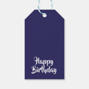 Happy Birthday Blue #26235C-cadeautjes Labels Cadeaulabel