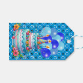 Happy Birthday Blue Balloons Cadeau Labels Cadeaulabel (Voorkant (Horizontaal))