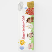 Happy Birthday Boerderij Banner (Verticaal)