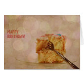 Happy Birthday Bokeh Cake (Voorkant Horizontaal)